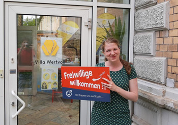 In der Villa Wertvoll in Magdeburg sind die Türen für Freiwillige auch wieder geöffnet.