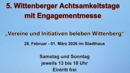 Flyer von der Engagementmesse Wittenberg