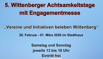Flyer von der Engagementmesse Wittenberg