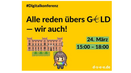 Infobild zur Digitalkonferenz mit Datum und Uhrzeit