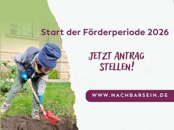 Infotafel neue Förderperiode beginnt