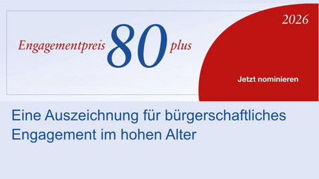 Titel der Ausschreibung: Engagementpreis 80 plus