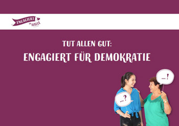 Titel der Themenseite und zwei Frauen, die lachen